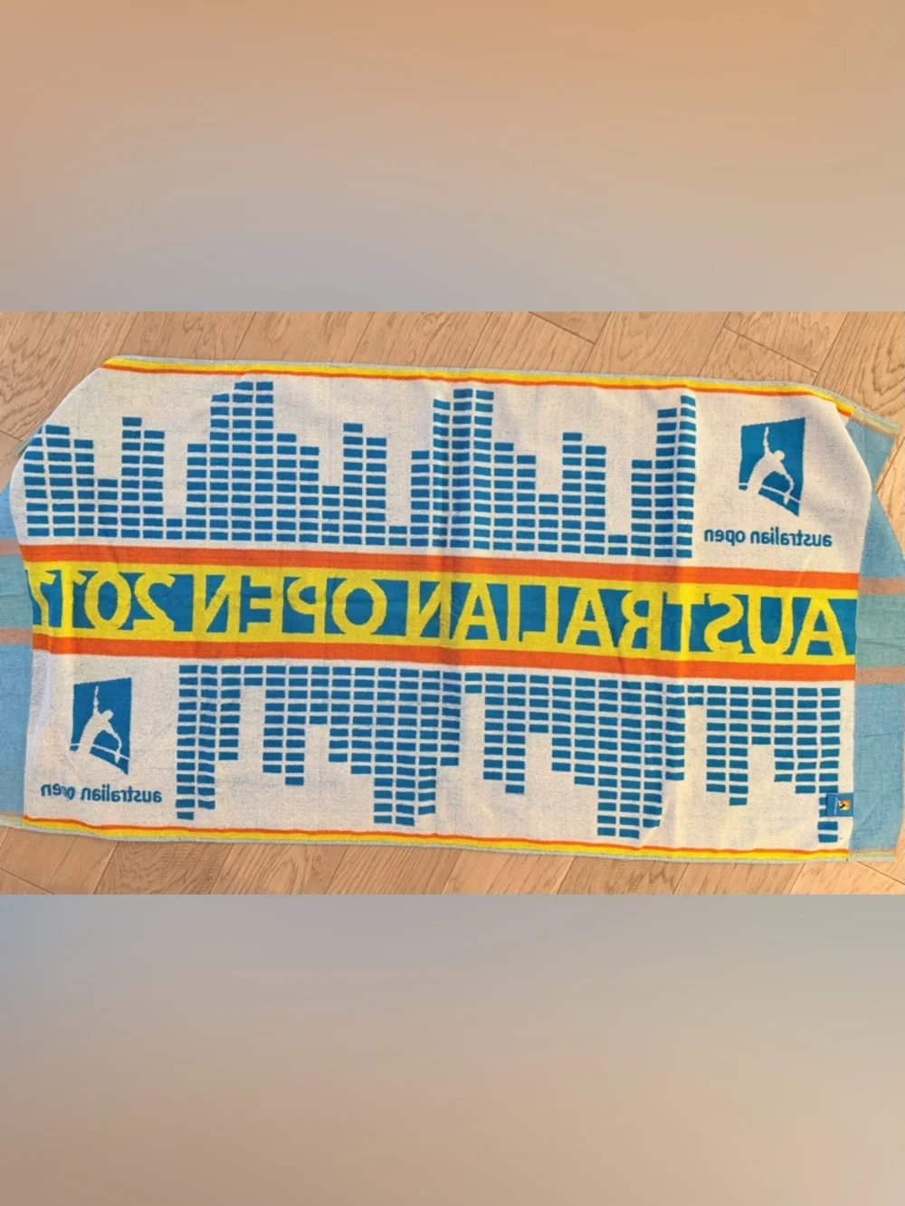 Australian Open Towel in Blue & Yellow Event